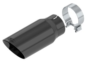 Ford Super Duty Performance Exhaust - Ford Racing - Exhaust Tip, 4.5 in., Stainless Steel - Black Chrome - `17-`22